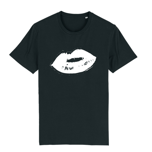 SISTER LIPS TEE - BLACK